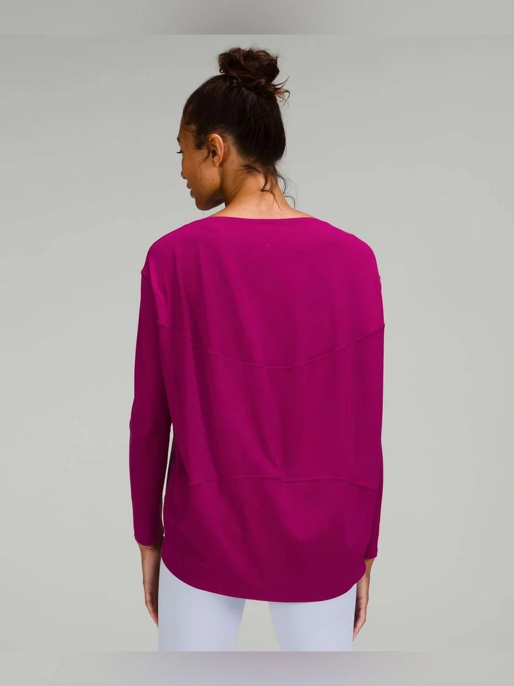 Lululemon Back in Action Long Sleeve Shirt *Nulu Magenta Purple Size 8 - Picture 3 of 9